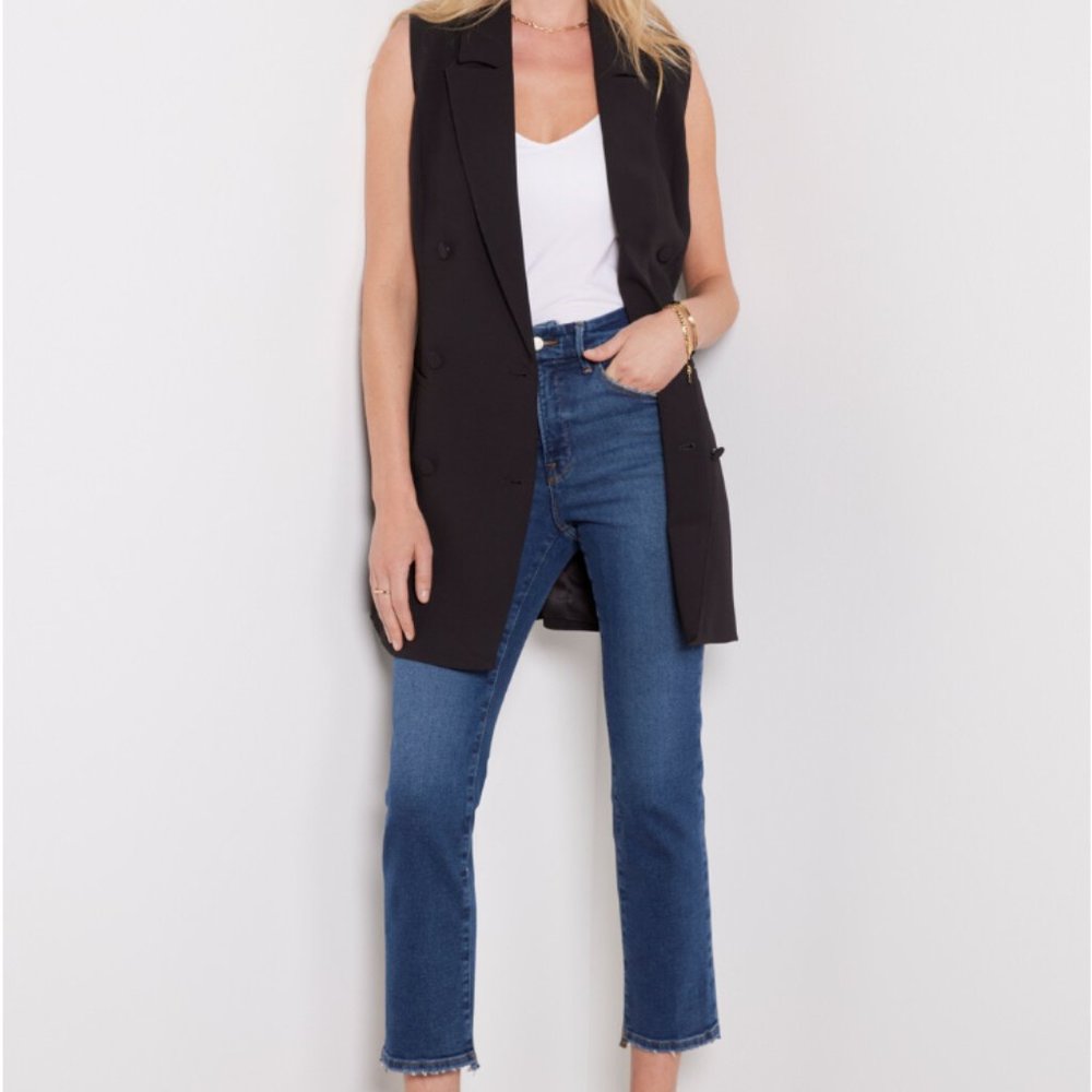 Good American Boss Long Vest